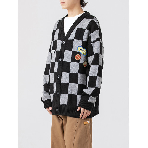 TIRED STUDIO慵懶風針織衫男秋冬季開衫毛衣情侶寬松街頭休閒上衣 TIRED STUDIO慵懶風針織衫男秋冬季開衫毛衣情侶寬松街頭休閒上衣