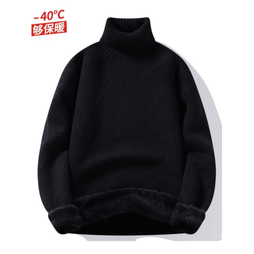 東北羊毛衣男士高領抗寒加絨加厚防風冬季保暖純色針織衫打底毛衣 東北羊毛衣男士高領抗寒加絨加厚防風冬季保暖純色針織衫打底毛衣