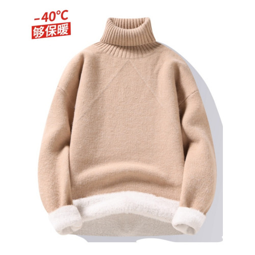 東北羊毛衣男士高領抗寒加絨加厚防風冬季保暖純色針織衫打底毛衣 東北羊毛衣男士高領抗寒加絨加厚防風冬季保暖純色針織衫打底毛衣