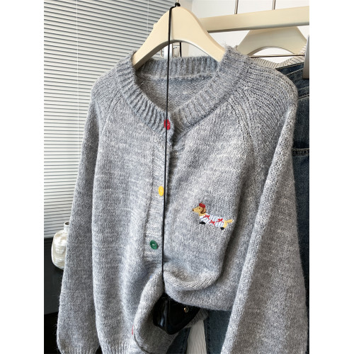 胖妹妹彩色紐釦軟糯針織開衫毛衣外套女春秋季2025年新款大碼上衣 胖妹妹彩色紐釦軟糯針織開衫毛衣外套女春秋季2025年新款大碼上衣