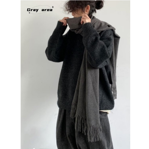 秋冬款日系復古提花純色套頭毛衣男女港風寬松休閒情侶打底針織衫 秋冬款日系復古提花純色套頭毛衣男女港風寬松休閒情侶打底針織衫