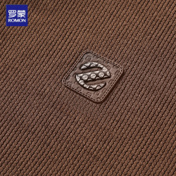 羅矇假兩件針織衫男襯衫領春秋季2025新款中年爸爸秋裝套頭上衣