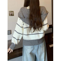 春秋搭配一整套女大碼微胖mm高級感時髦洋氣針織衫毛衣披肩兩件套