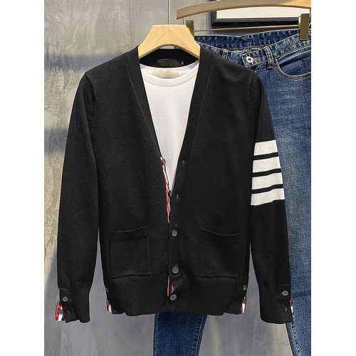 tb開衫毛衣男潮牌2025新款情侶針織衫外套春秋季潮流開身衫線衣