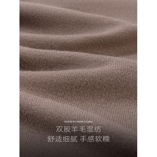 OWNR杏色中領修身內搭毛衣男2025秋季新款保暖半高領含羊毛打底衫 OWNR杏色中領修身內搭毛衣男2025秋季新款保暖半高領含羊毛打底衫