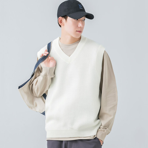 WOODSOON自髮熱毛衣馬甲秋冬季休閒純色針織衫寬松背心男內搭上衣 WOODSOON自髮熱毛衣馬甲秋冬季休閒純色針織衫寬松背心男內搭上衣