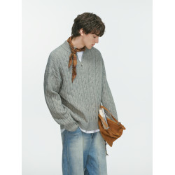 Dream made明星同款老錢風麻花毛衣男款秋冬季加厚針織衫男生上衣