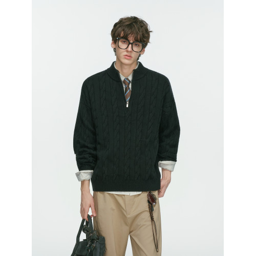 Dream made明星同款老錢風麻花毛衣男款秋冬季加厚針織衫男生上衣