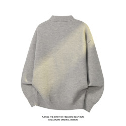 NewDecay官網新款時尚百搭亨利領毛衣品牌品質針織衫外套青年打底