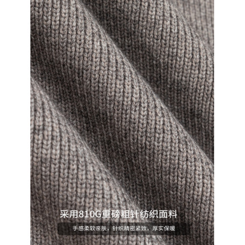 杜克恩美式810G重磅毛衣男士撞色條紋2025圓領衛衣復古針織衫冬款