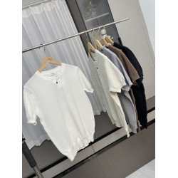 美式重磅！冰絲舒適！男裝夏季古百搭亨利領休閒針織衫短袖潮