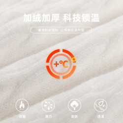 日系復古重磅高級感麻花圓領毛衣秋冬季純色寬鬆厚實保暖針織衫男