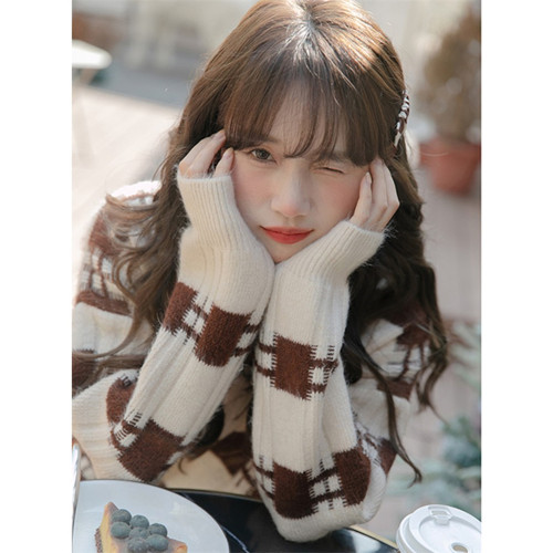 短款毛衣女秋冬2025新款加絨加厚保暖打底衫女小個子學生針織衫 短款毛衣女秋冬2025新款加絨加厚保暖打底衫女小個子學生針織衫