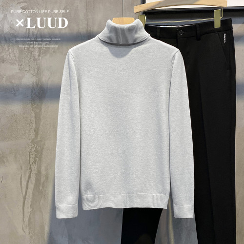 LUUD 冬季保暖可翻高領針織衫修身毛衣打底衫男韓版法拉絨毛線衣 LUUD 冬季保暖可翻高領針織衫修身毛衣打底衫男韓版法拉絨毛線衣