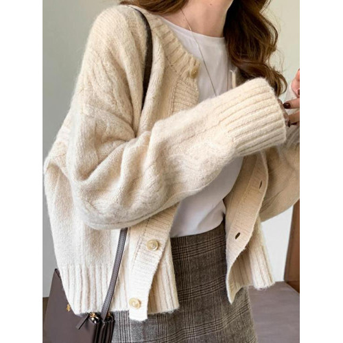 毛衣女寬松外穿2025新款秋冬加厚百搭外套ins潮爆短款小個子開衫