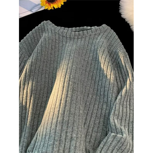 美式磨毛衛衣男秋冬季潮牌寬松慵懶長袖T恤高級感休閒內搭打底衫