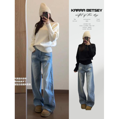 2025新款慵懶高級感白色高領毛衣女秋冬季加厚針織內搭打底衫上衣