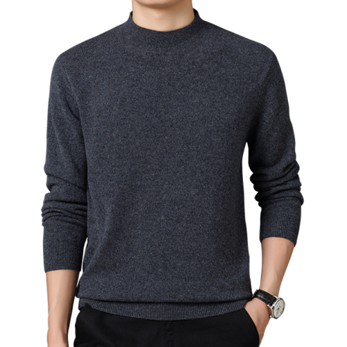 啄木鳥男士毛衣冬季加厚保暖中年羊毛衫寬松純色爸爸裝針織打底衫 啄木鳥男士毛衣冬季加厚保暖中年羊毛衫寬松純色爸爸裝針織打底衫