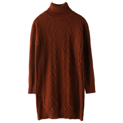 2025新款款百搭加絨高領毛衣冬季女裝翻領加厚保暖包臀針織打底衫