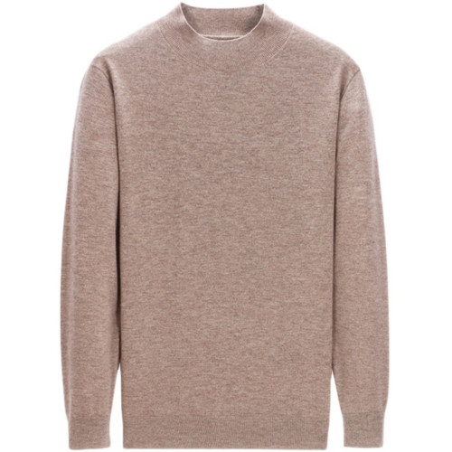 鄂爾多市超暖絨衫男加厚毛衣寬松本命年半高領100%純毛衫抗起球