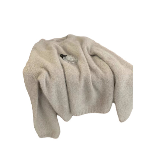 軟糯套頭毛衣女初秋季2025新款寬松日系慵懶風針織衫內搭打底上衣