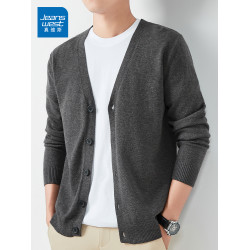 真維斯毛衣男士春秋季針織開衫長袖男2025新款慵嬾風休閒外套上衣