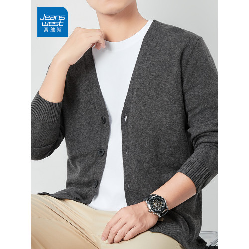 真維斯毛衣男士春秋季針織開衫長袖男2025新款慵嬾風休閒外套上衣