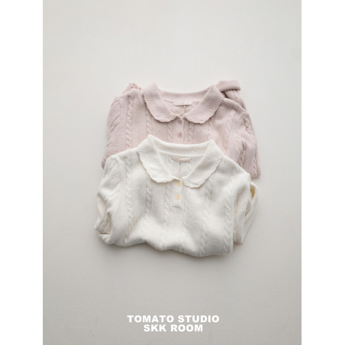 奶油少女娃娃領毛衣女2025秋季新款韓系減齡軟糯顯瘦小個子上衣