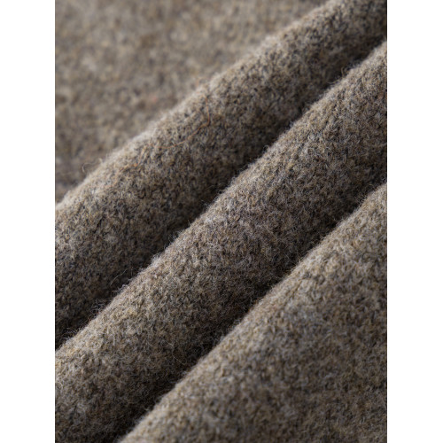 WOODSOON假兩件翻領毛衣針織衫秋冬新款潮流百搭寬松休閒男士上衣