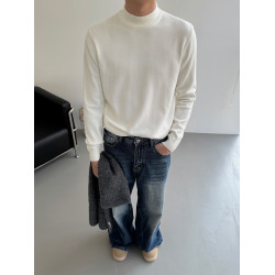 19studio WAYNEPRINCE冬季純色百搭內搭長袖保暖小高領打底針織衫