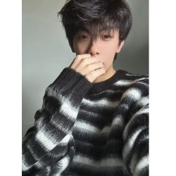 馬海毛條紋毛衣男秋冬新款美式復古慵嬾風寬鬆潮牌情侶套頭針織衫