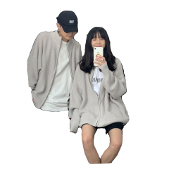 特大碼300斤立領慵懶風開衫針織外套男裝秋冬季港風復古純色毛衣2