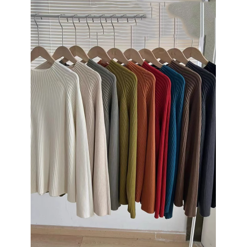 大碼女裝慵懶風半高領毛衣秋冬新款胖mm寬松遮肉顯瘦內搭打底上衣