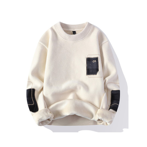 啄木鳥毛衣男士2024新款針織衫韓版寬松加厚加絨保暖衣圓領打底衫 啄木鳥毛衣男士2024新款針織衫韓版寬松加厚加絨保暖衣圓領打底衫