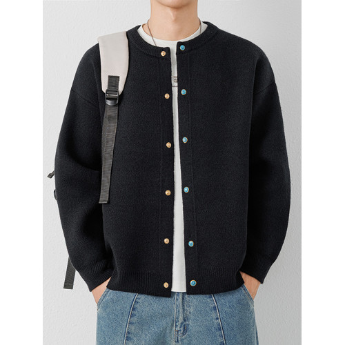 棒球服針織開衫外套男生2025秋冬季新款時尚刺綉毛衣夾克秋裝上衣 棒球服針織開衫外套男生2025秋冬季新款時尚刺綉毛衣夾克秋裝上衣