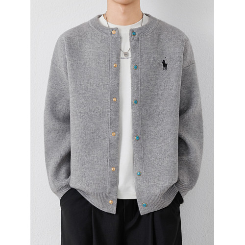 棒球服針織開衫外套男生2025秋冬季新款時尚刺綉毛衣夾克秋裝上衣 棒球服針織開衫外套男生2025秋冬季新款時尚刺綉毛衣夾克秋裝上衣