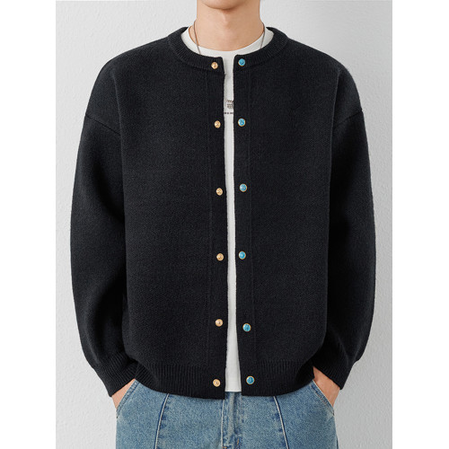 棒球服針織開衫外套男生2025秋冬季新款時尚刺綉毛衣夾克秋裝上衣 棒球服針織開衫外套男生2025秋冬季新款時尚刺綉毛衣夾克秋裝上衣