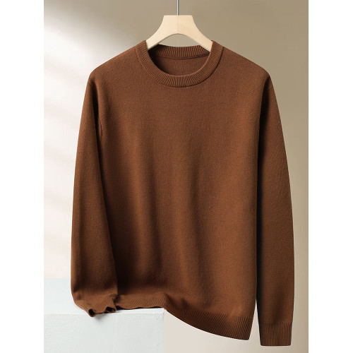 大碼男裝100%純棉毛衣男秋冬寬松加肥加大胖子圓領針織厚款打底衫 大碼男裝100%純棉毛衣男秋冬寬松加肥加大胖子圓領針織厚款打底衫