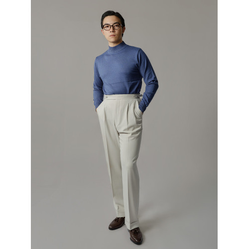 【多色可選可機洗】平圓方中毛衣男內搭針織衫男士半高領打底衫