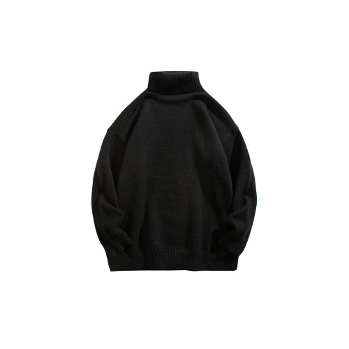 BOYUE帛躍冬季高領純色長袖毛衣簡約時尚百搭寬松休閒針織衫男女 BOYUE帛躍冬季高領純色長袖毛衣簡約時尚百搭寬松休閒針織衫男女