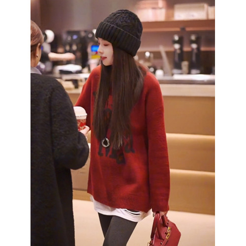 針織毛衣秋冬女款2025新款冬季遮屁股洋氣獨特漂亮中長款高檔上衣 針織毛衣秋冬女款2025新款冬季遮屁股洋氣獨特漂亮中長款高檔上衣