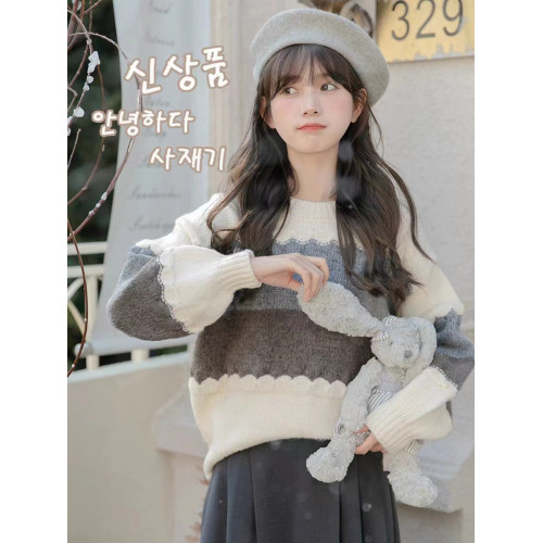 針織衫毛衣女秋冬季羊絨羊毛衫爆款森系慵懶風內搭加厚上衣小個子 針織衫毛衣女秋冬季羊絨羊毛衫爆款森系慵懶風內搭加厚上衣小個子