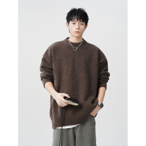 美拉德毛衣男女秋冬季慵嬾風百搭青少年針織衫寬鬆休閒情侶針織衫