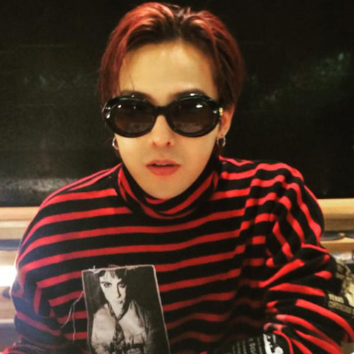 raf秋冬貼布高領打底衫simons權志龍同款寬松內搭條紋長袖T恤男