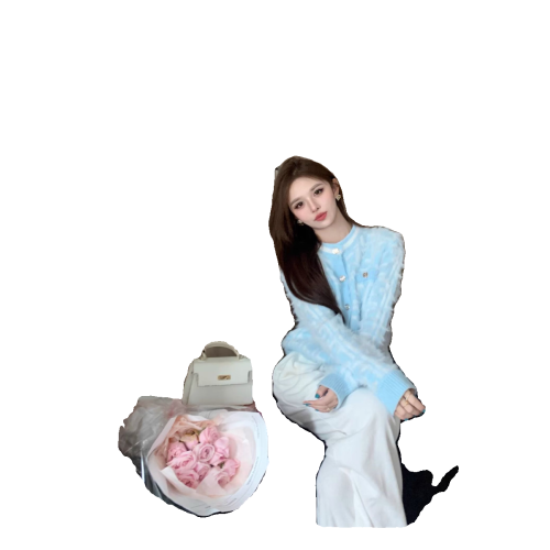 2025秋冬季新款溫柔風毛衣外套女甜美氣質顯瘦短款長袖針織上衣