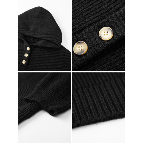 連帽針織開衫男士秋冬季高品質雙拉鍊衫寬松日系純色簡約休閒線衣 連帽針織開衫男士秋冬季高品質雙拉鍊衫寬松日系純色簡約休閒線衣