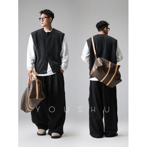 YOUSHU「織物呼吸」雲感慵懶風開衫毛衣背心男秋季老錢風針織馬甲 YOUSHU「織物呼吸」雲感慵懶風開衫毛衣背心男秋季老錢風針織馬甲