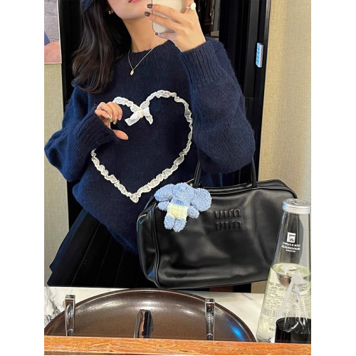 慵懶風軟糯套頭愛心毛衣女秋冬季新款寬松圓領針織衫百搭打底上衣 慵懶風軟糯套頭愛心毛衣女秋冬季新款寬松圓領針織衫百搭打底上衣