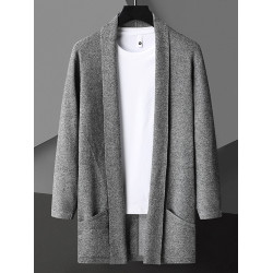 開衫外套男春秋季新款潮牌翻領休閒上衣夏裝毛衣青少年針織衫褂子