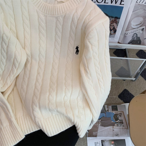 kor-anya麻花圓領套頭毛衣女秋冬韓系慵懶軟糯寬松顯瘦針織衫上衣 kor-anya麻花圓領套頭毛衣女秋冬韓系慵懶軟糯寬松顯瘦針織衫上衣